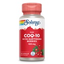 Solaray Pure CoQ10 100mg avec Berry Hawthorn, formule antioxydante avec CoEnzyme Q10 et vitamine E pour l'énergie cellulaire et le soutien de la santé cardiaque, laboratoire vérifié, garantie de 60 jours, 30 portions, 30 capsules