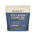 Dr. Mercola Collagen complexe poudre - supporte l'élasticité de la peau et la fonction articulaire - Collagène multi-sources types I II III - 10.89 oz (30 portions) - chocolat