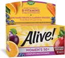 Nature’s Way Alive! Women’s 50+ Complete Multivitamin, High Potency B-Vitamins, 50 Tablets