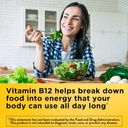 Nature Made Energy B12 1000 mcg, complément alimentaire pour le soutien au métabolisme de l'énergie, 150 gommes, 75 jours d'approvisionnement (paquet de 2)