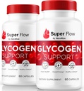 (2 Pack) Super Flow Glycogen, SuperFlow Glycogen Support Capsules, Super Flow Glyco Optimizer, SuperFlow Glyco Optimizer Caps officiels, Super Flow Detox Cleanse, Super Flow Glycol (120 Capsules)