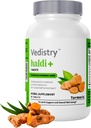 Haldi+ 850mg Kurkuma Tabletten mit 95% Curcumin & Long Pepper | 60 Tabletten | Maximale Absorption | Vegan Kräuterergänzung | Packung von 1