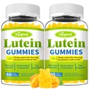 Suppléments de lutéine et de zéaxanthine Gommies avec extrait d'astaxanthine et de bilberry - Vitamines oculaires avec oméga-3, vitamines A, C, E, D3 et zinc pour la vision santé - sans sucre, saveur de mangue, 120 Compte