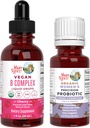 MaryRuth Organics Stress & Cognition Probiotic (Chocolate) pour les femmes et les gouttes complexes USDA Organic, Clean Label Project Vérified®.
