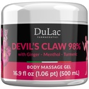 Dulàc - Teufelskralle 98% Creme Maximale Stärke 16.9 Fl Oz, natürliche Gelenk- und Muskelrelaxationscreme für wiederkehrenden Muskel und Gelenkschmerzen, angereichert mit Menthol für kühlen Effekt