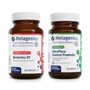 Métagènes Berberine GT (60 capsules) et UltraFlora Control Probiotique (30 portions) - Soutient la santé cardiaque - Aide la composition corporelle saine