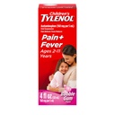 Tylenol pour enfants Suspension buvable, remède liquide pour enfants Réducteur de douleur et de fièvre pour les symptômes du rhume et de la grippe, Aspirine-, Ibuprofène- et sans alcool, Bubble Gum, 4 fl. oz