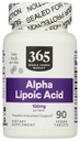 365 par marché des aliments entiers, acide alpha lipoïque 100mg, 90 Nombre
