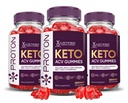 Laboratoires justifiés (3 Pack Proton Protein Keto ACV Gummies Advanced Formula 1000MG Proton Boost Formulé avec Pomegranate Beet Juice Powder B12 Vegan Non OGM 180 Gummys