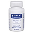 Encapsulations pures Sélénium (Citrate) - pour le soutien du système immunitaire et la santé cellulaire - Supplément antioxydant - soutient le flux sanguin* - sans gluten et végétalien - 180 capsules