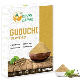 Kräuter Botanica Guduchi Pulver USDA Organische Neem Giloy Pulver | Tinospora cordifolia | Herbsl Ergänzung für Immununterstützung, Verdauung 5.3 Oz / 150 GMS