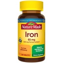 Nature Made Iron 65 mg (325 mg Eisensulfat) Tabletten, Nahrungsergänzungsmittel für Rote Blutzellen Unterstützung, 180 Tabletten, 180 Tage Versorgung