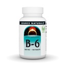 Source Naturals Vitamine B-6, système immunitaire support* -500 mg, 100 comprimés