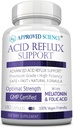Support de reflux acide Science® approuvé - avec mélatonine, racine de marshmallow, L-Taurine -180 capsules - végétalien