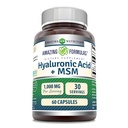 Erstaunliche Formeln Hyaluronsäure & MSM Supplement | 1000 Mg Pro Servieren | Kapseln | Non-GMO | Gluten Free | Made in USA (1 Pack, 60 Count)