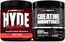 PROSUPPS Hyde Signature Pré-entraînement soutenu, punch fruit et creatine 300 Bundle