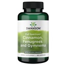 Swanson Cinnamon, Fenugreek et Gymnema 120 Capsules