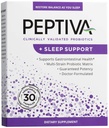 Peptiva 26 Million CFU Probiotique et soutien du sommeil - Probiotique multitrain validé cliniquement - Lactobacillus et Bifidobacterium, Mélatonine - 30 Compte