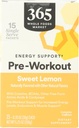 365 by Whole Foods Market, Pre-Workout Energy Support with Caffeine, Single-Serve Packets, Sweet Lemon, 15 Count