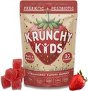 Bio Prebiotic & Postbiotic Gummy Vitamin für Kinder und Erwachsene, Allulose, Sugar Free, Fermented Strawberry, Support Gut Health, Dye Free