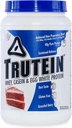 Alimentation du corps Trutein Poudre à haute teneur en protéines : 45 % Whey, 45 % Caséine, 10 % Blanc d'oeuf, Sans gluten, Faible teneur en sodium, Poudre de protéines de lactosérum, Supplément de gymnastique et petit-déjeuner Shake, Cake de velours rouge, 2lb