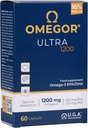OMEGOR Omega 3 Fischöl 1200mg Ultra - 610mg EPA und 510 DHA Omega3 IFOS zertifiziert - Hohe Bioverfügbarkeit und kein Nachgeschmack (60 Caps)