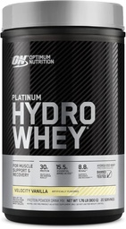 Optimum Nutrition Platine Hydrowhey Protéine Poudre, 100% hydrolysée Protéine Isolée Poudre, Arôme: Velocity Vanilla, 1,75 livres