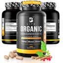 Organic Ashwagandha KSM-66 1000 mg Supplément Adaptogène pour le support de cortisol et le soulagement du stress