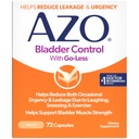 AZO Bladder Control with Go-Less Daily Supplement aide à réduire l'urgence occasionnelle, les fuites dues au rire, éternuements et l'exercice†††