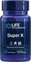 Durée de vie Gamma E Tocophérols mixtes et tocotriénols 60 Softgels et Super K Vitamine K1 K2 MK-7 MK-4 Vitamine C 90 Softgels Bundle