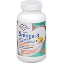 Omega 3 Zitrone Minis + Vitamin D3, 1.100 mg Omega-3 in Triglycerid Form und 600 IU Vitamin D3, einfach zu schlucken, frischen Zitronen-Flavored Omega-3 Supplement Softgels - 180 Count