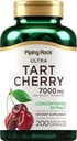 Piping Rock Tart Cherry Extract Capsules | 200 Pills | Ultra Strength | Non-GMO, Gluten Free Supplement