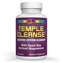 Temple Cleanse 120 Kapseln | Oxygen & Dead Sea Magnesium Colon Cleanse Detox, Fast-Acting Constipation Relief, Kein Gas/Bloating, Vegan Gluten-Free Digestive Cleanse, Gentle on Stomach for Women & Men