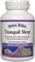 Stress-Relax Tranquille à croquer Sommeil selon les facteurs naturels, Supplément sommeil, Fruits tropicaux, 60 comprimés