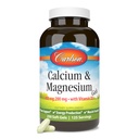 Carlson - Calcium et gels de magnésium, rapport de 2:1 Calcium au magnésium, 200 mg Supplément de calcium, 100 mg Supplément de magnésium, soutien des os, production d'énergie, 250 Softgels