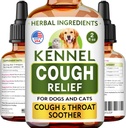 Kennel Cough Treatment Liquid - Cough Suppressant für Hunde & Katzen - Throat Soother - Dry, Wet & Barky Pet Cough Relief für alle Rassen - Collapse Trachea & Cat Asthma Support - Made in USA - 2 Fl Oz