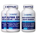 Alpha GPC & Uridin 2X 60 Kapseln + Phosphatidylserin & Bacopa 1x 120 Kapseln, 2 Monate Versorgung