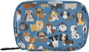 Naanle Cute Puppy Dog 7 Day Pill Case - Travel Organizer Bag With Zipper, Portable Weekly Compact Size for Vitamin Supplement Holder