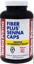 Capsules de Senna Prima Fiber Plus Yerba, 180 comtes - Gentle Overnight Relief, USA Made, Non-OGM, Sans gluten