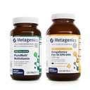 Métagène Bien-être essentiel Duo: OmegaGenics EPA-DHA 10000 & PhytoMulti sans fer - Multivitamine quotidienne pour la santé globale et le vieillissement - 60 comprimés