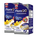 LABO Nutrition FloraGG, Lactobacillus Rhamnosus GG 25 Million CFU Probiotiques actifs et supplément de fibre de soleil prébiotique, soutenir la santé intestinale, la santé immunitaire retardé la libération et sans gluten 60sx2