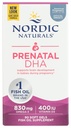 Nordic Naturals Pro Prenatal DHA, non aromatisé - 830 mg Oméga-3 + 400 UI Vitamine D3-90 Gels mous - soutient le développement du cerveau chez les bébés pendant la grossesse et l'allaitement - non-OGM - 45 portions