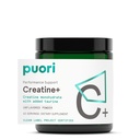 Poudre monohydratée en créatine puori avec taurine - Poudre de créatine non aromatisée, Supplément pré-entraînement pour les hommes et les femmes - Constructeur musculaire, Performance d'entraînement améliorée et renforcement de la force - 60 portions