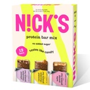 Nick's Protein Bars Chocolate Variety Pack High Protein, Low Calories, Low Carb Keto Friendly Snacks Keine Hinzugefügt Zucker, Salty Peanut, Chocolate Caramel und Mandel Chocolate (12 Pack)