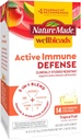 Nature faite Wellblends Active Imune Defense Fizzy Drink Mix, ResistAid, Vitamine C 500mg, Vitamine D 1000 UI, zinc, et électrolytes en poudre, 14 Stick Packs