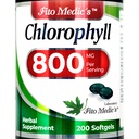 FITO MEDIC'S Lab - Chlorophylle - Pure - 800 mg par portion- 200 Softgels - Capsules de chlorophylle -Détox Cleanse, Greens Suppléments-Pills de chlorophylle - Absorption ultra élevée.