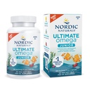 Nordic Naturals Ultimate Omega Jr., Fraise - 120 Mini Gels doux - 680 Omega-3 Total avec EPA et DHA - Santé du cerveau, humeur, apprentissage - Non-OGM - 60 portions