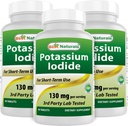 Best Naturals Kaliumjodid 130 mg pro Servieren - Nahrungsergänzungsmittel, 90 Tabletten (3)