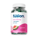 Bariatric Fusion Eisen Ergänzung für Frauen Anämie | Kaubares Eisen mit Vitamin C | Wassermelone Flavored Soft Chew | Gentle on Stomach Ferrous Fumarate für Frauen und Männer | Glutenfrei | 60 Count