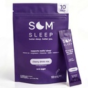 Sommeil som, repos en poudre de sommeil mélange avec/mélatonine, magnésium, vitamine B6, L-Theanine et GABA – végétalien, sucre zéro, Keto Friendly – cerise, 10-pack